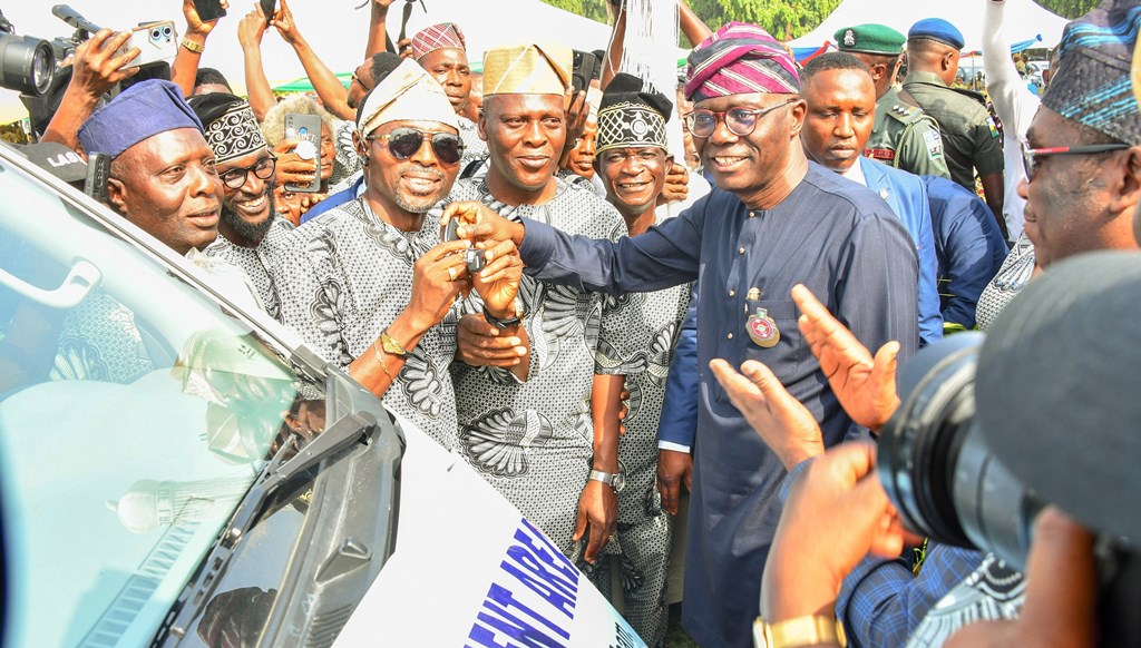 GOV. SANWO-OLU AT GRAND FINALE OF THE Y2023 COMMUNITY DAY CELEBRATION AT THE POLICE COLLEGE PARADE GROUND, IKEJA